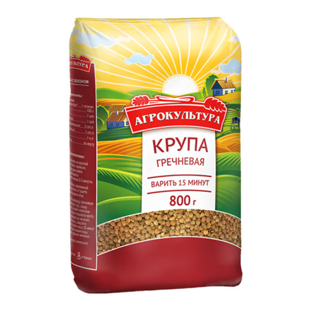 Крупа гречневая Агрокультура 800 г