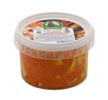 Спаржа с морковью по-корейски фас 150г Засолыч
