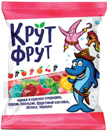 Жевательный мармелад КрутФрут Морские животные КДВ 70 г