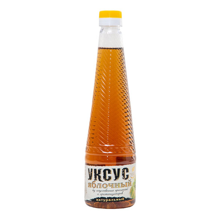 Уксус натуральный яблочный Золотой налив ПЭТ 500 мл*12
