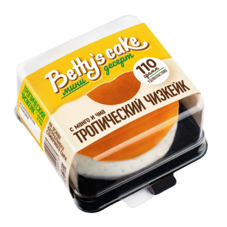 Чизкейк тропический с манго и чиа Betty's cake заморозка 110 г*9