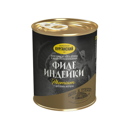 Филе индейки с зеленым перцем Премиум Курганский МК 340 г ключ