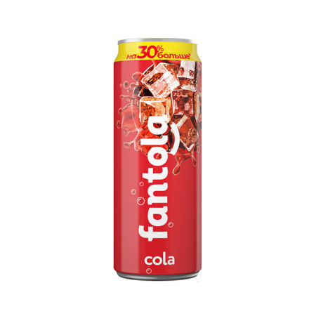  FANTOLA Cola напиток безалк. сильногаз 0,45л ж/б Холодный розлив  Черноголовка *12