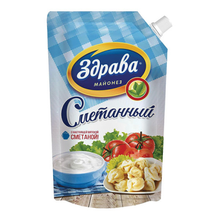 Майонез Сметанный 51% Здрава ДП 400 г*18