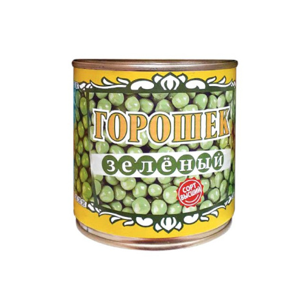 Горошек зеленый ГОСТ в/с БКК 400 г