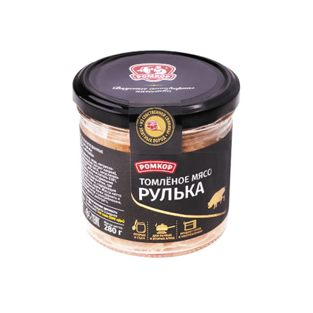 Томленое мясо Рулька Ромкор ст/б 280 г