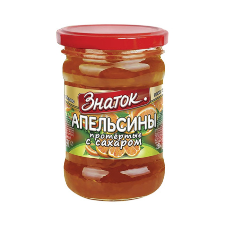 Апельсины протертые с сахаром Знаток 280 г