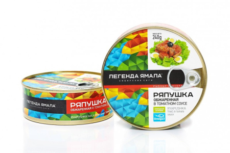 Ряпушка сибирская обжаренная в томатном соусе Легенда Ямала 240 г
