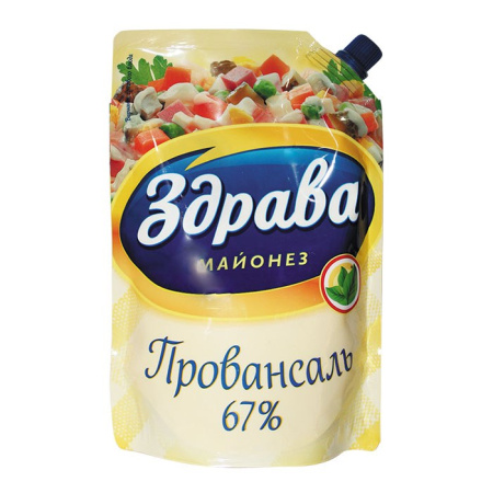 Майонез Провансаль 67% Здрава ДП 400 г