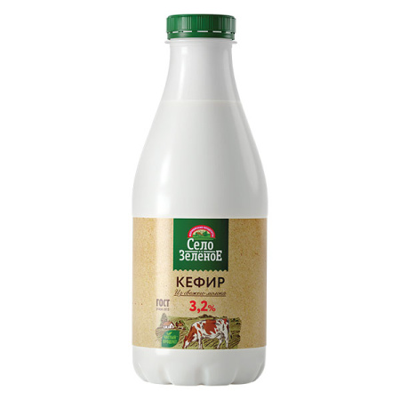 Кефир 3,2% БЗМЖ Село Зеленое ПЭТ 930 г*6