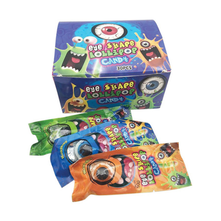 Карамель на неоновой палочке Глаз Eye Shape Lollipop Три Соб@ки Забияки 10 г*30 шт.