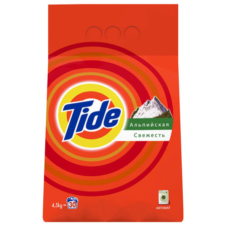 Стиральный порошок Тайд автомат Альпийская свежесть 4,5 кг