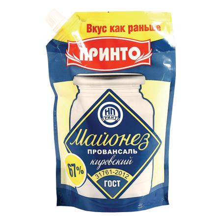 Майонез Провансаль Кировский 67% Принто ДП 400 г*15