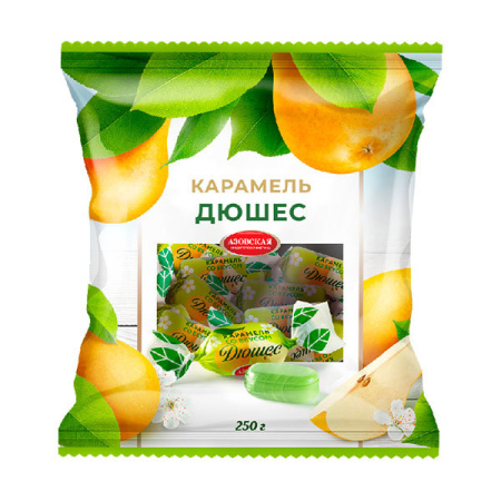 Карамель леденцовая со вкусом дюшес Азов 250 г*12