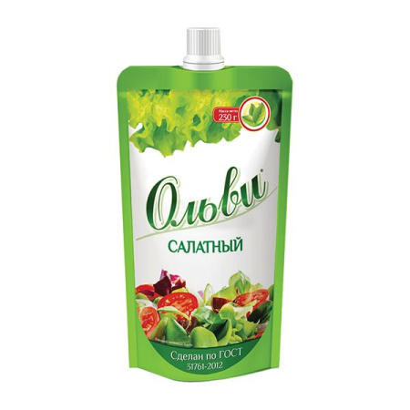 Майонезный соус Ольви салатный 30% Здрава ДП 230 г