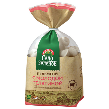 Пельмени С молодой телятиной кат. Б Село Зелёное 800 г*5