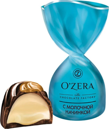 Конфеты шоколадные OZera с молочной начинкой КДВ *1 кг