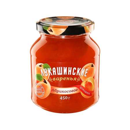 Варенье Лукашинские абрикосовое 450 г