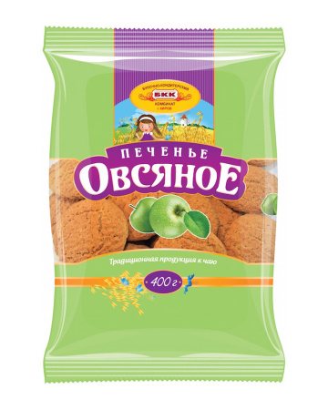 Печенье Овсяное 400г БКК 