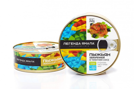 Пыжьян обжаренный в томатном соусе Легенда Ямала 240 г