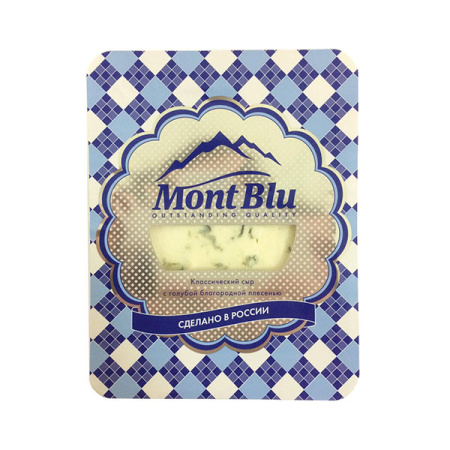 Сыр Монт блю с голубой плесенью 50% БЗМЖ Россия 100 г