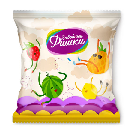 Конфеты желейные с начинкой Заводные фишки Азов 250 г*20