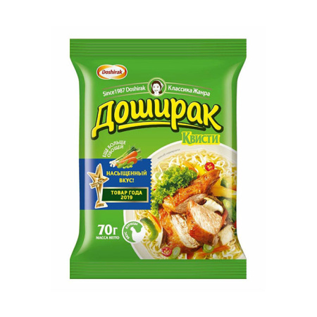 Лапша б/п Доширак Квисти курица брикет 70 г