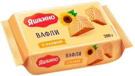 Вафли Яшкино С халвой КДВ 200 г*24