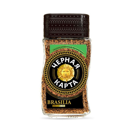 Кофе Черная карта Эксклюзив Бразилия растворимый 95 г