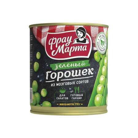 Горошек зеленый Фрау Марта 310 г