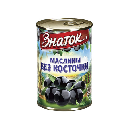 Маслины без косточки Знаток 280 г
