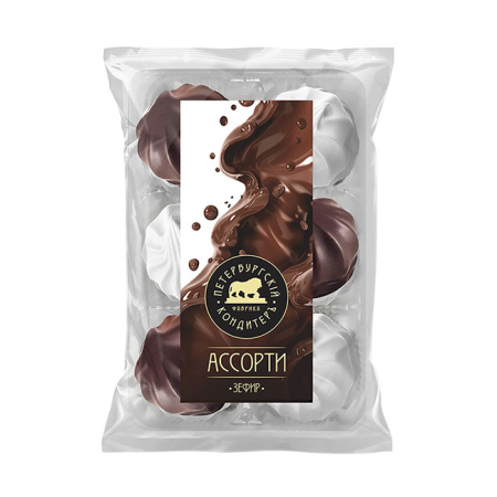 Зефир Ассорти в глазури Петербургский Кондитер 350 г*12