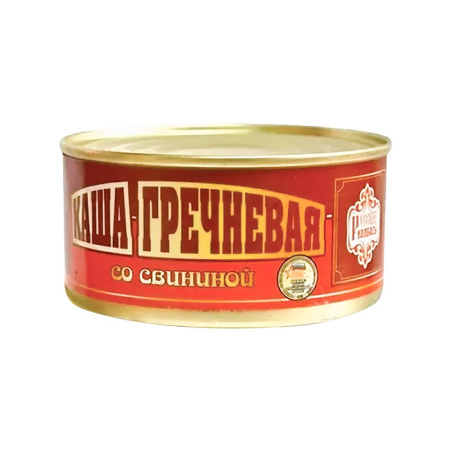 Каша гречневая со свининой Русские колбасы Дубки 325 г