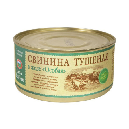 Свинина тушеная в желе Особая Село Зеленое 325 г