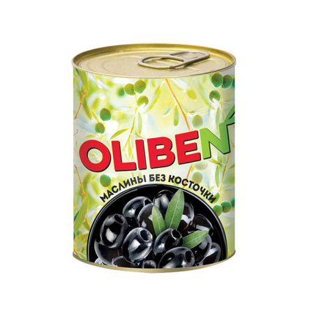 Маслины без косточек крупные Олибен OLIBEN ж/б 290 мл