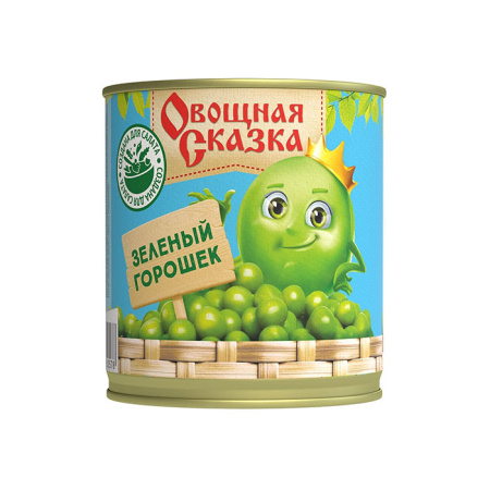 Горошек зеленый Овощная сказка 310 г