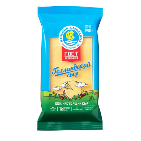 Сыр Голландский 45% КЕЗ 250 г*8