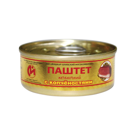 Паштет печеночный с копченостями Йола 100 г ключ