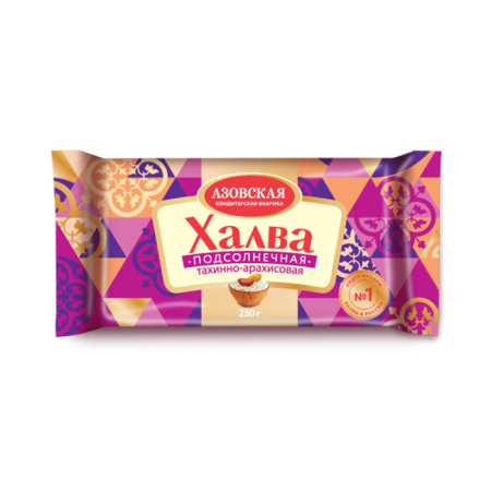 Халва Тахинно-арахисовая Азов 250 г*20