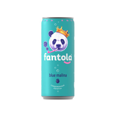 Напиток б/а сильногаз. Fantola Blue Malina Черноголовка ж/б 0,33 л*12