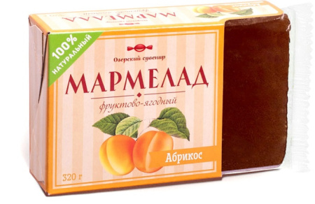 Мармелад желейно-фруктовый Озерский сувенир абрикос 320 г