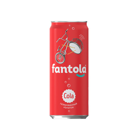 Напиток б/а сильногаз. Fantola Cola Черноголовка ж/б 0,33 л*12