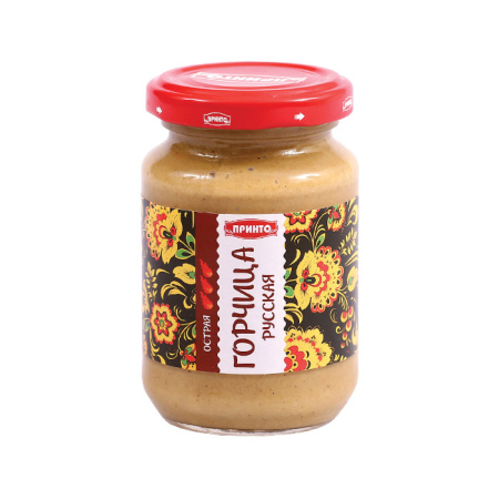 Горчица Русская (острая) Принто 180 г*9