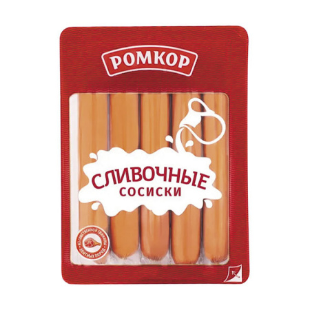 Сосиски Сливочные Ромкор 300 г