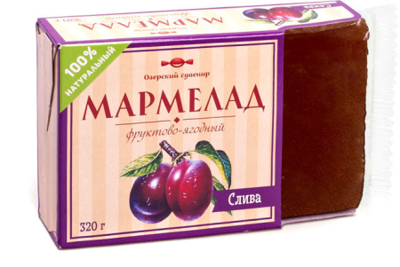 Мармелад желейно-фруктовый Озерский сувенир слива 320 г