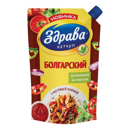 Кетчуп Болгарский Здрава ДП 350 г*20