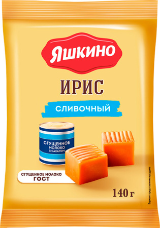 Ирис тираженный Яшкино Сливочный КДВ 140 г*28