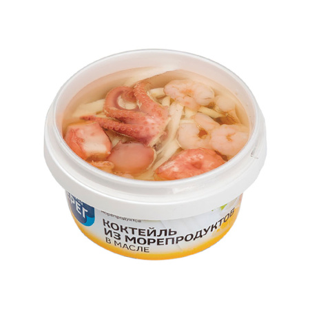 Коктейль из морепродуктов в масле Балтийский берег 210 г