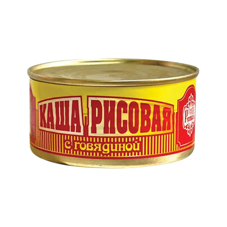 Каша рисовая с говядиной Дубки Русские колбасы 325 г