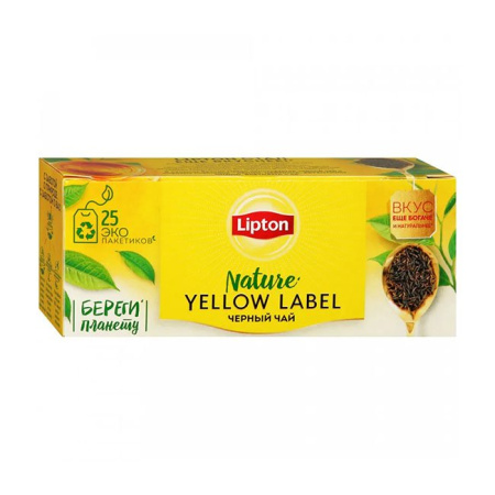 Чай Lipton Yellow Label черный 25 пак.